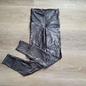 Emily Hsu Sneaker leggings - gunmetal shimmer